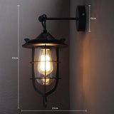 Lyndon Metal Cage Retro Industrial Wall Sconce Light