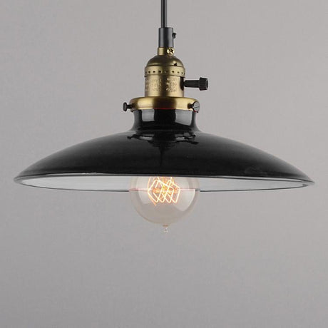 Shallow Plate Industrial Vintage Pendant Light