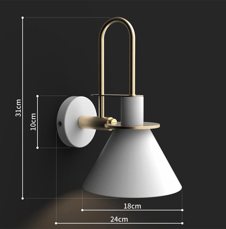 Brass Trumpet Modern Wall Light