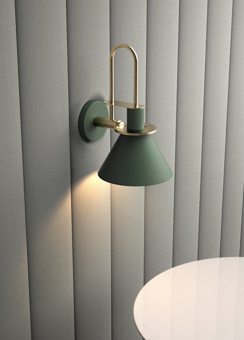 Brass Trumpet Modern Wall Light