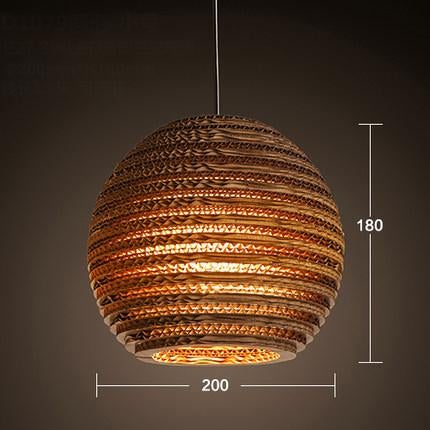 Luminaria Corrugated Board Pendant Light