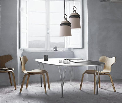 Concrete Cord wrapped Monolith Minimalist Pendant Light
