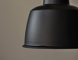 Newman Black Dome Industrial Loft Pendant Light