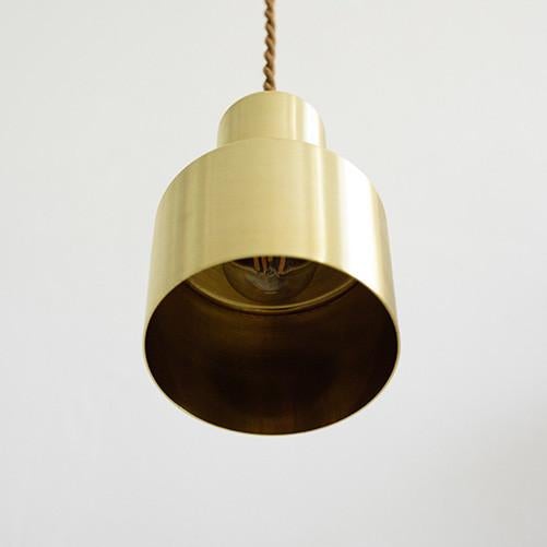 Smith's brushed brass pendant Light
