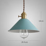 Pastel Coloured Cone Shade Industrial Pendant Light