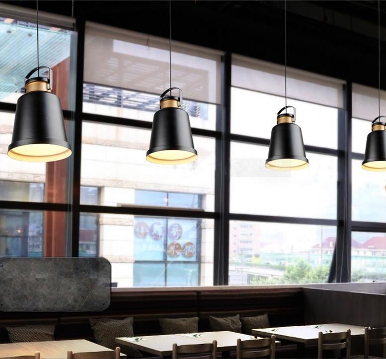 Newman Black Dome Industrial Loft Pendant Light