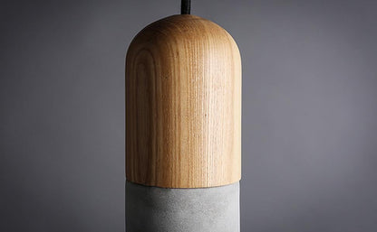 Concrete Wooden Stockholm Minimalist Pendant Light