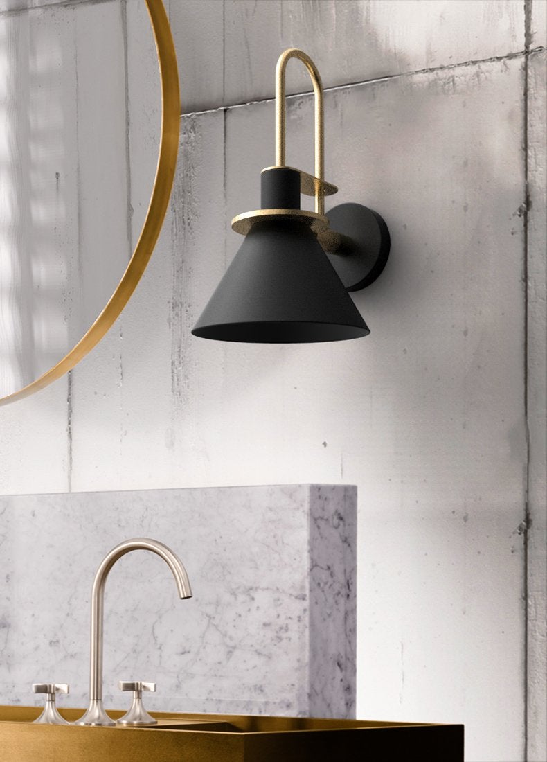 Brass Trumpet Modern Wall Light