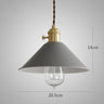 Pastel Coloured Cone Shade Industrial Pendant Light