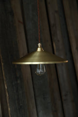 Trudeau Brass Shade Minimalist Pendant Light