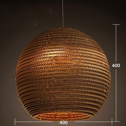 Luminaria Corrugated Board Pendant Light