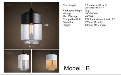 Toledo Minimalist Contemporary Pendant Light