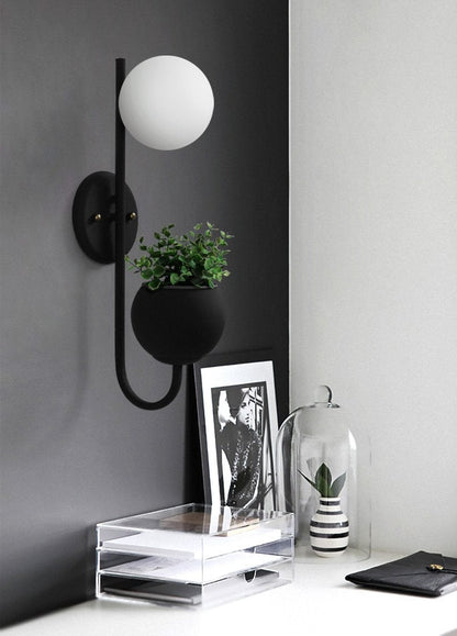 Ritz Single Head Pot Plant Wall Light