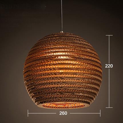 Luminaria Corrugated Board Pendant Light