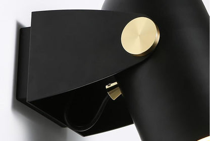 Black Spotlight Minimalist Wall Light