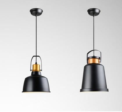 Newman Black Dome Industrial Loft Pendant Light