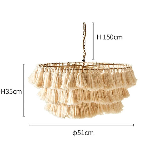 Creative Fela Tassel Chandelier for Living Room,Kitchen Island