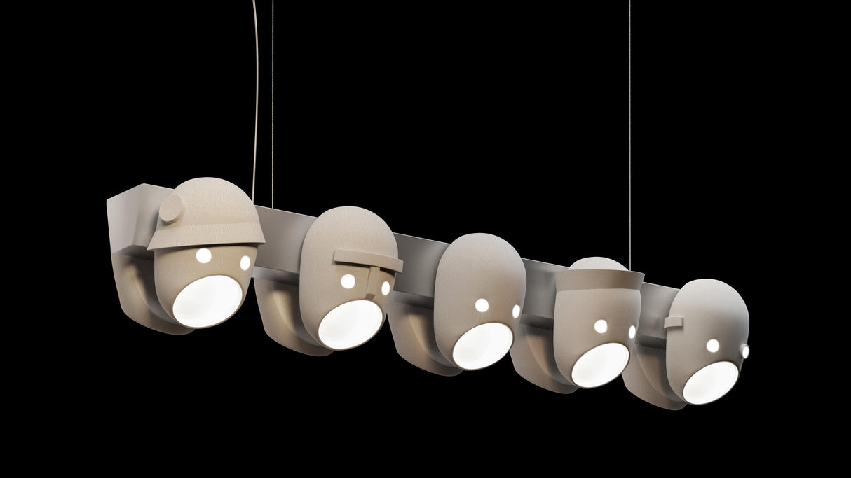 Mask Chandelier