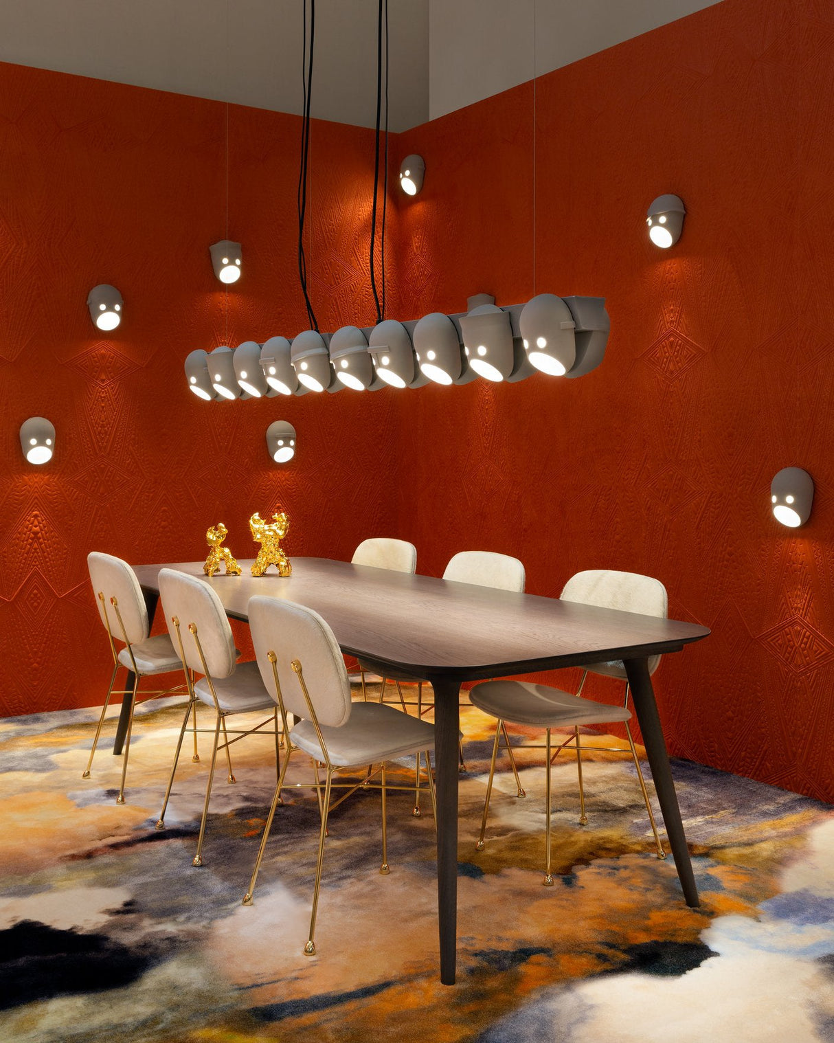 Mask Chandelier