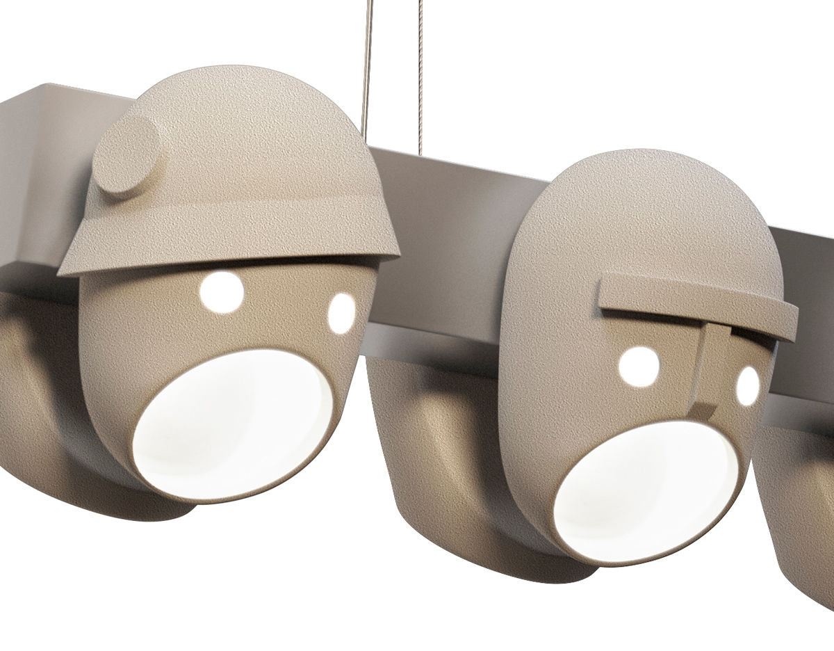 Mask Chandelier