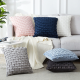 Technique Horizontal Grid Pillow Cover