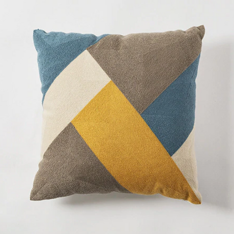 Circles and Stripes Abstract Pillow Cover