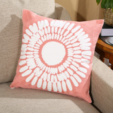 Sunburst Embroidered Pillow Cover