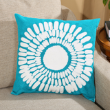 Sunburst Embroidered Pillow Cover