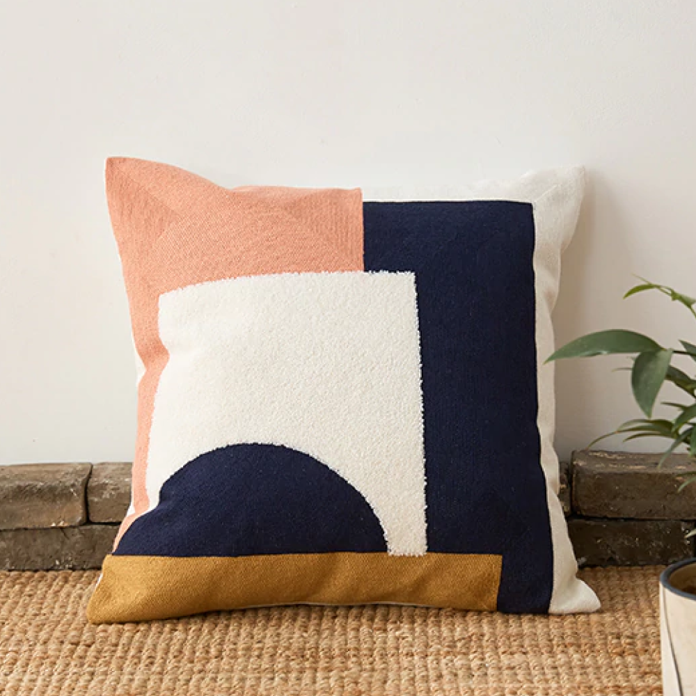 Candalla Color Block Abstract Pillow Cover