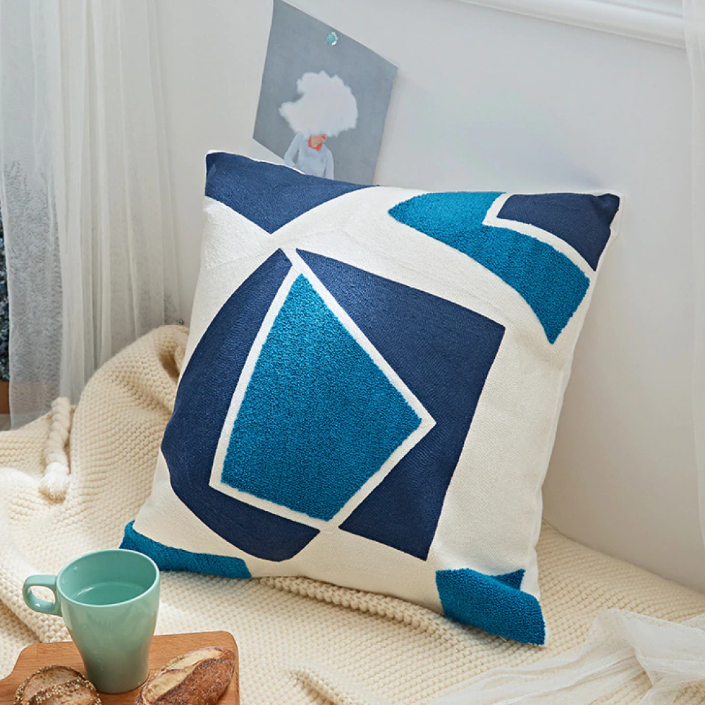 Symphony in Blue Pillow Cover