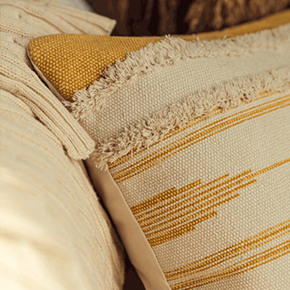 Boho Striped Pillow Cover