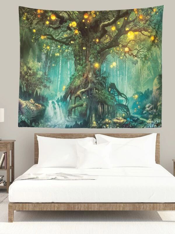 Tree Print Tapestry