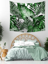 Rainforest Leaf Print Tapestry
