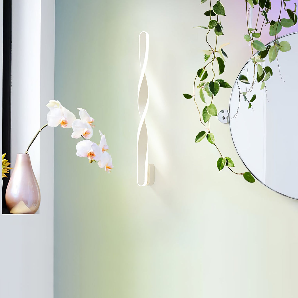Twisted LED Wall Light