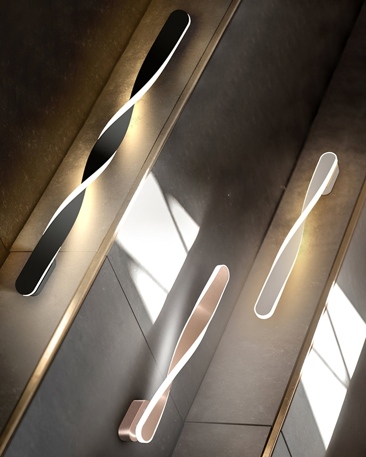 Twisted LED Wall Light