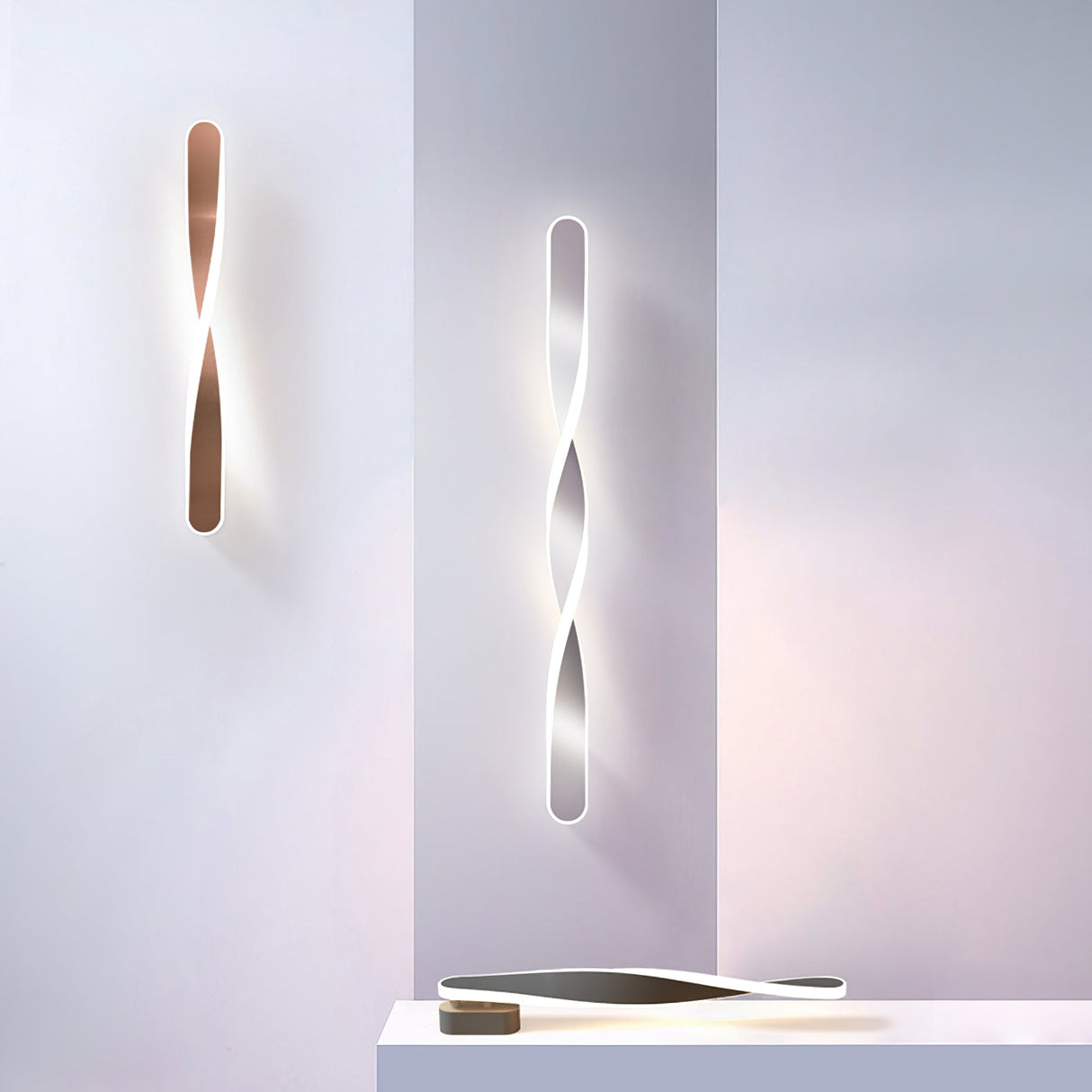 Twisted LED Wall Light