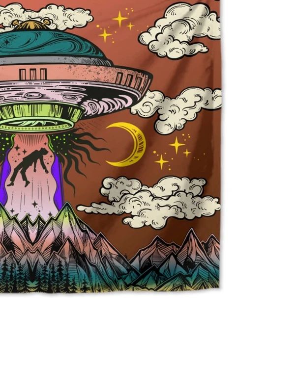 UFO Print Tapestry