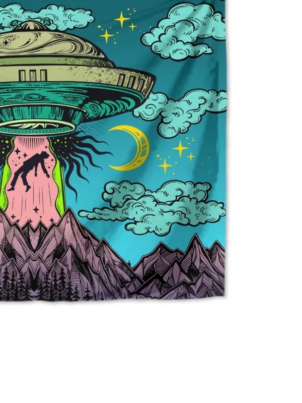 UFO Print Tapestry