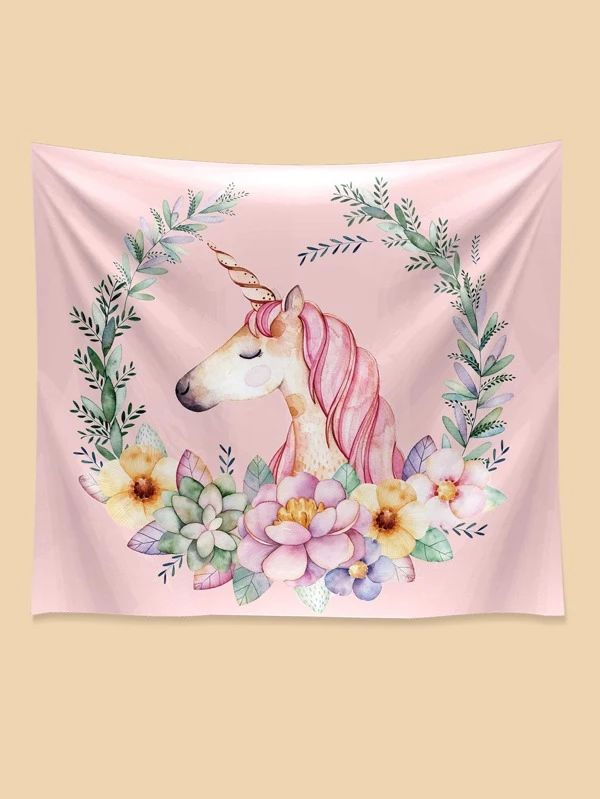 Unicorn Print Tapestry