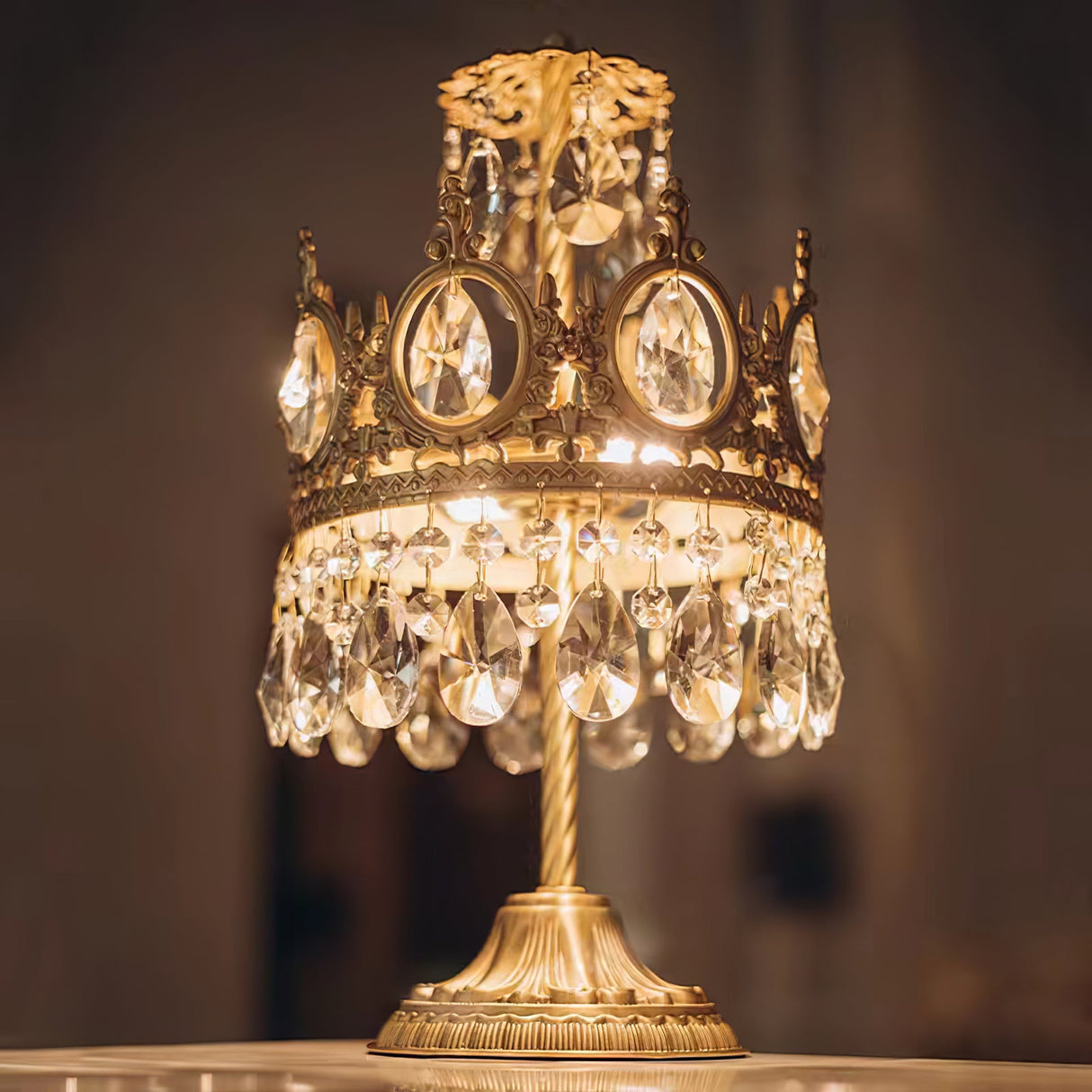 Vintage Crystal Table light
