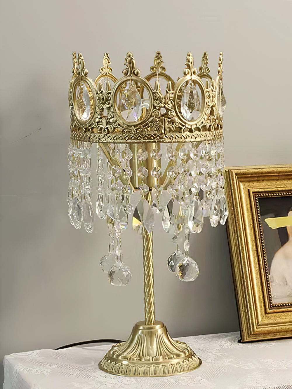 Vintage Crystal Table light