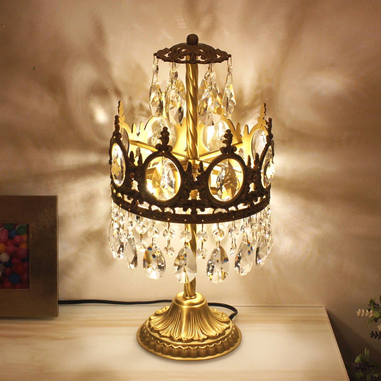 Vintage Crystal Table light