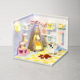 Miniature DIY Doll House, Cat House