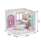 Miniature DIY Doll House, Bathroom