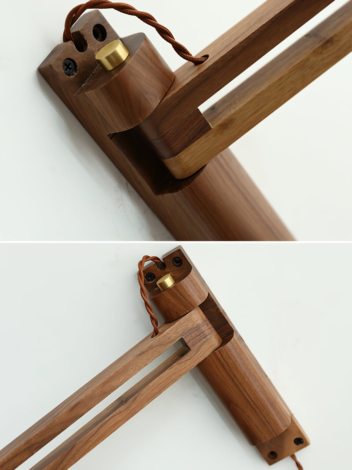 Walnut Telescopic Wall Lamp