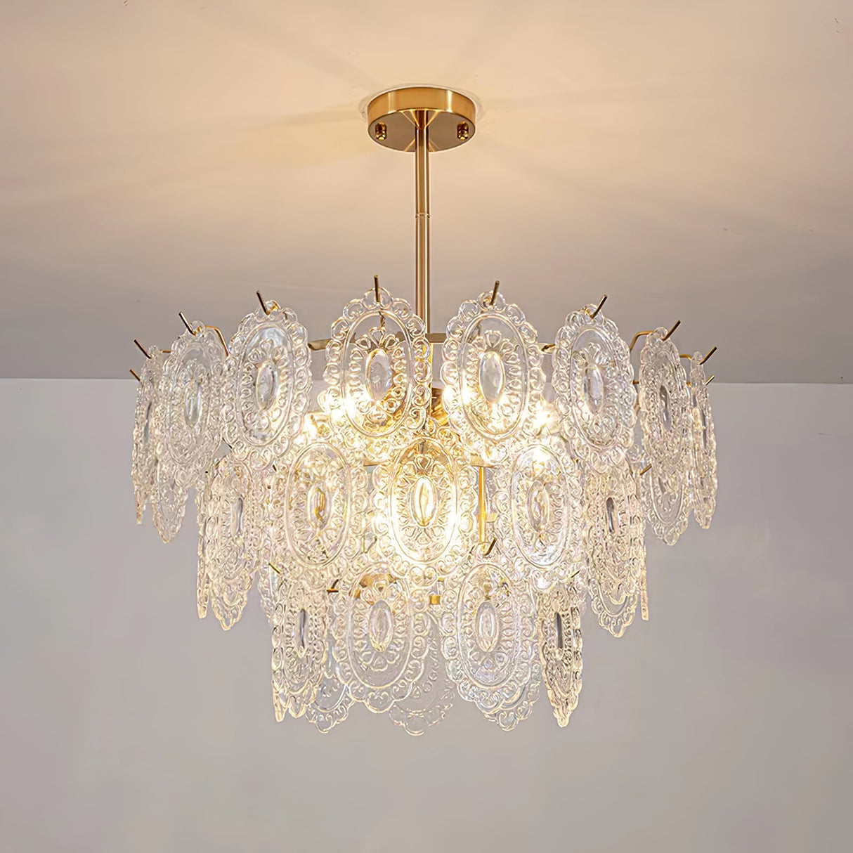 Wave Glass Chandelier