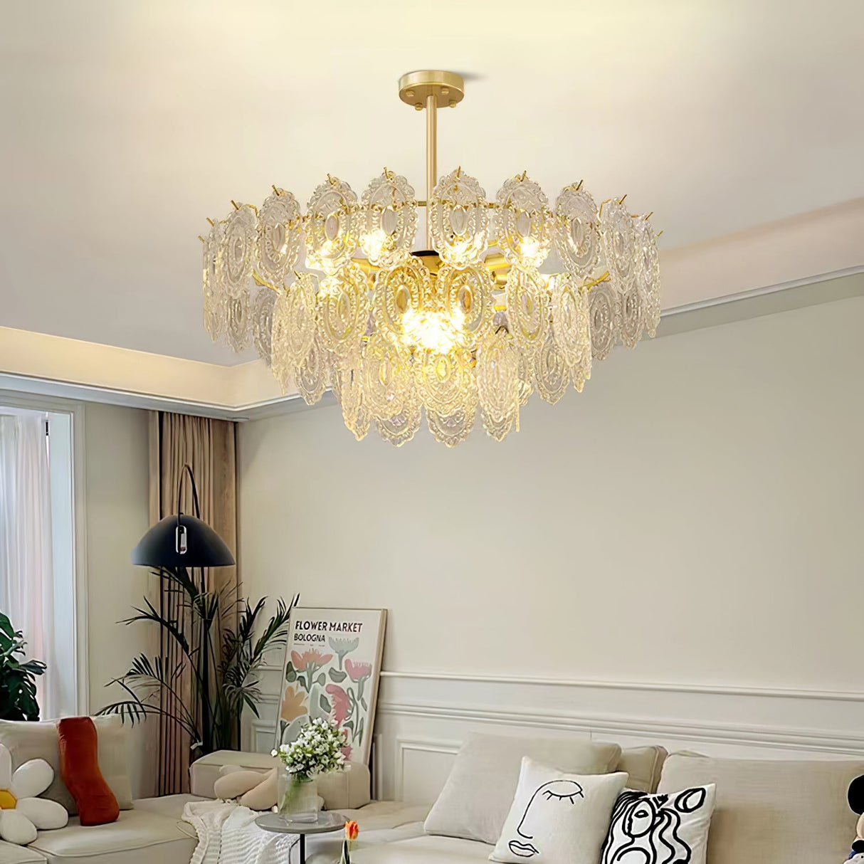 Wave Glass Chandelier