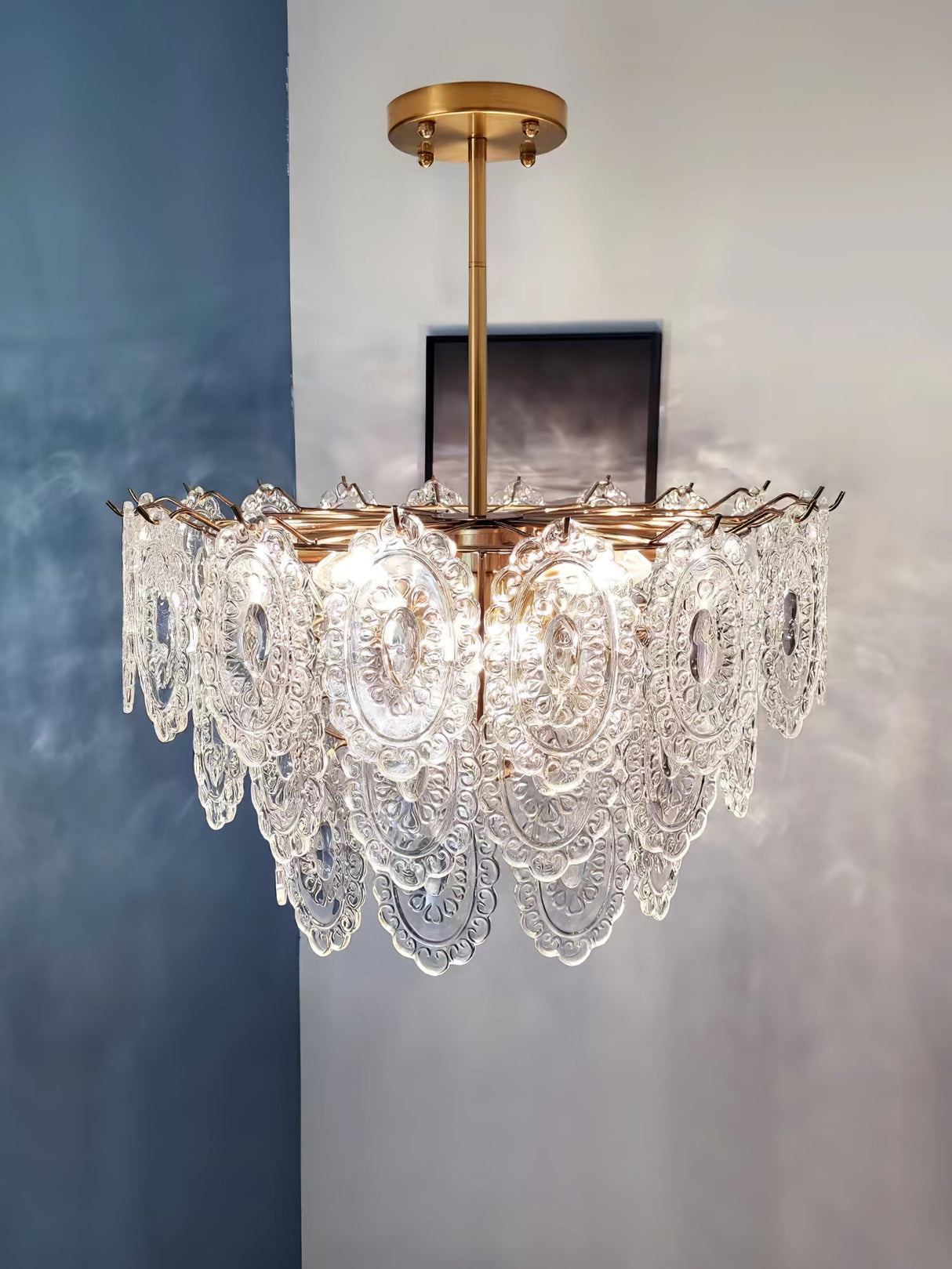 Wave Glass Chandelier