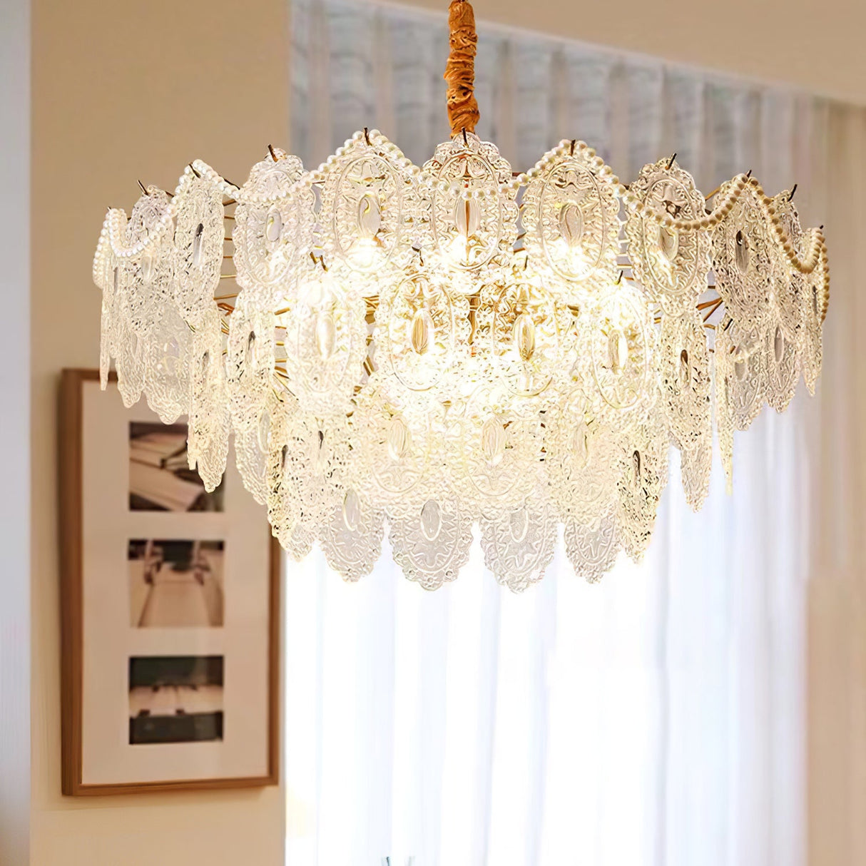 Wave Pearl Chandelier