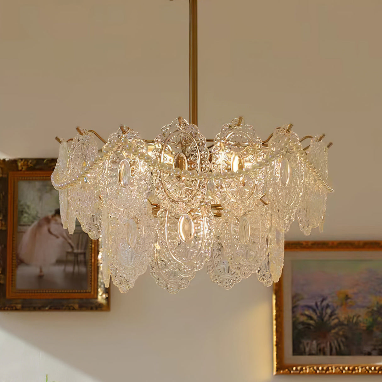 Wave Pearl Chandelier